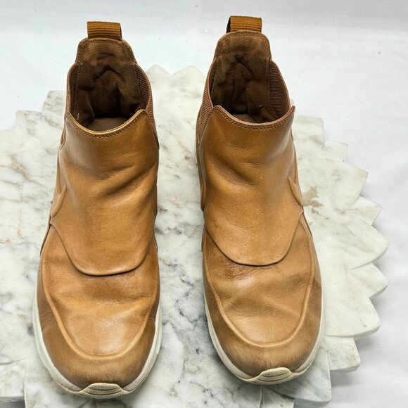 Nike Air Max Thea Mid Ale Brown Tan Sz8.5 859550-200 Slip On Leather Ankle Boots - Picture 10 of 16